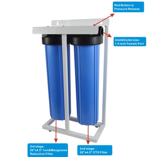 FILTRE DUO JUMBO 20 POUCES, SUPPORT AXT